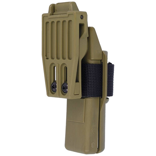 Ausrüstung - ESP - Teleskop-Schlagstockhalterung mit UBC-05 Clip - für 16", 18", 21" Schlagstöcke - Khaki - BH-54 KH - Notwehr Zubehor