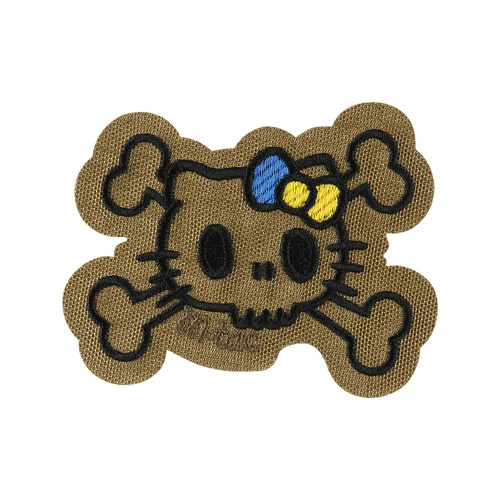 M-Tac – Kitty Contour Patch – Stickerei – Gelbe und Blaue Schleife – Coyote – 51386205 - Morale Patch