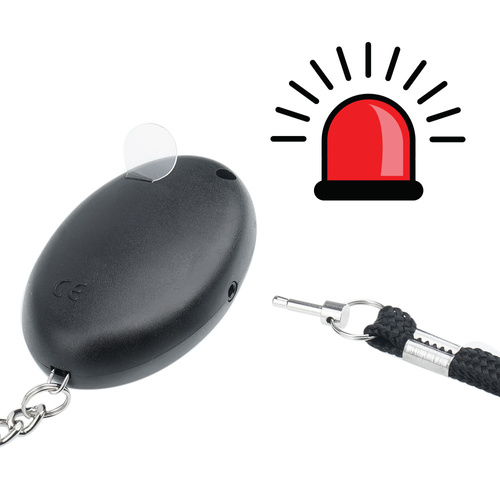 Schlüsselanhänger - Guard - Scorpion Personal Alarm mit LED-Taschenlampe - 120 dB - Schwarz - YC-003-BL