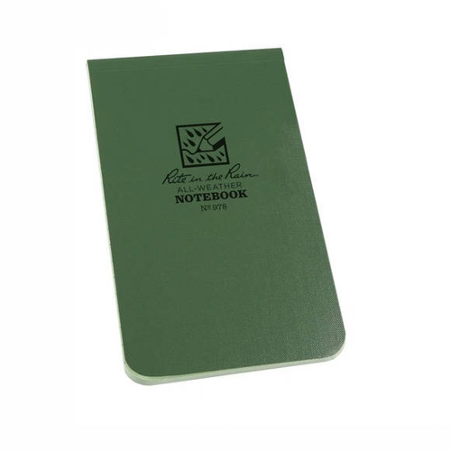 Rite in the Rain - Allwetter-Notizbuch - 3 1/4 x 5 1/4" - 978 - Olive - Notizbücher & Zubehör