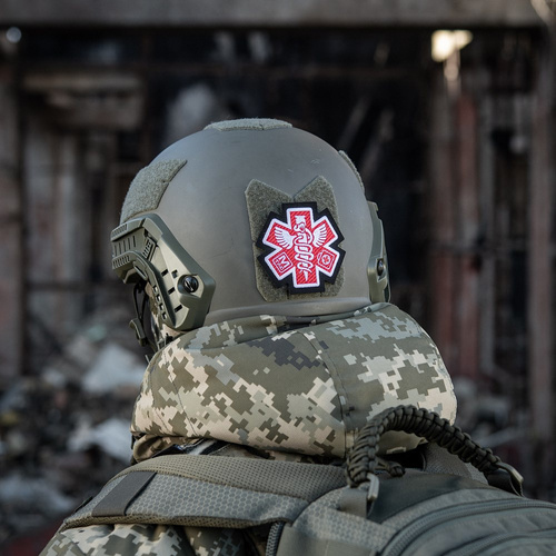 M-Tac - Sanitäter Gesticktes Medizinisches Abzeichen Paramedic - Schwarz - 51432002 - Blutgruppe & Medic - Verschiedenes