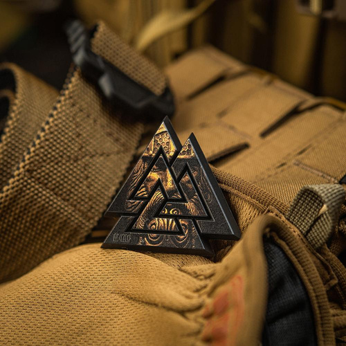 3D PVC Morale Patches - M-Tac - 3D PVC Valknut Patch - Schwarz / Coyote - 51161205