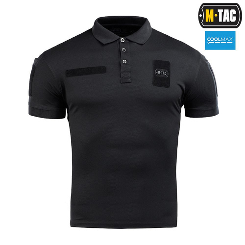 T-Shirts - M-Tac - Polohemd Elite Tactical Coolmax - Schwarz - 80010002