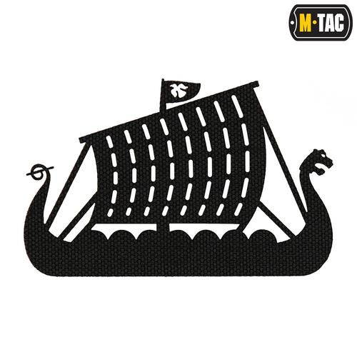 M-Tac - Lasergeschnittener Drakkar-Aufnäher - Schwarz - 51170002 - Andere