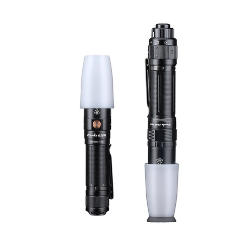 Outdoor - Fenix - Taktische Taschenlampe E35R mit 5000 mAh Akku + AOD-S V2.0 Diffusor - 3100 lm - Schwarz - E35R+AOD-S V2.0 - LED-Taschenlampen