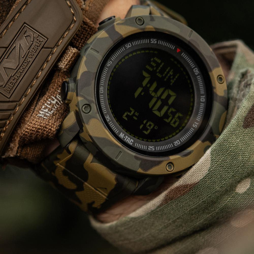 Verschiedenes - M-Tac - Taktische Uhr mit Kompass 2095 - Camo - 50009030 - Uhren