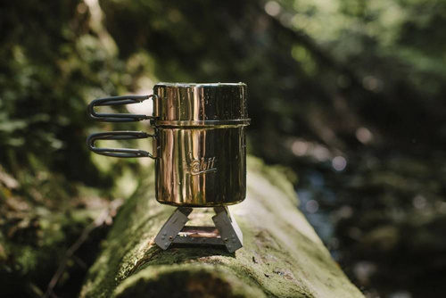 Outdoor - Esbit - Touristentopf mit Deckel - Edelstahl - 1 L - PT1000ST - Militärisches Kochgeschirr