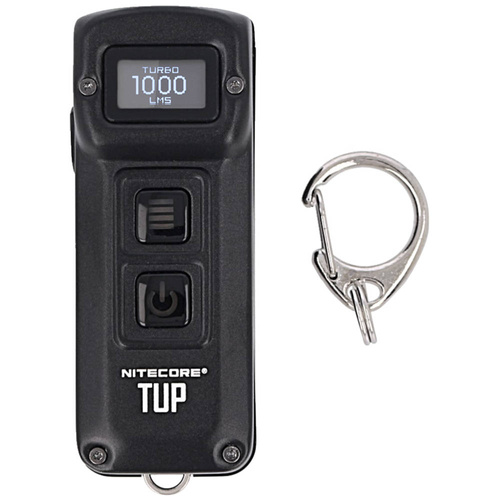 LED-Taschenlampen - NiteCore - TUP Schlüsselanhänger LED-Taschenlampe mit 1200 mAh Akku - 1000 lm - TUP Hi-Tech Black