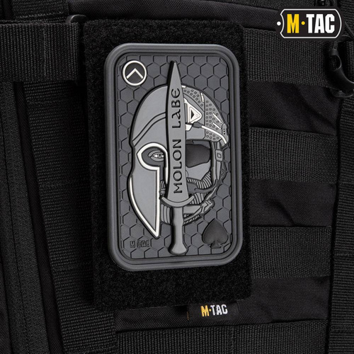 M-Tac - Moralabzeichen - Molon Labe Ace 3D PVC - Grau - 51127011. - Patches - Verschiedenes