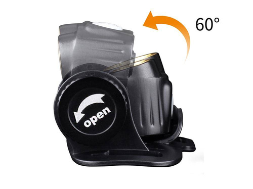 Outdoor - Fenix - Stirnlampe mit zwei Lichtstrahlern - Schwarz - HM65R - Stirnlampen