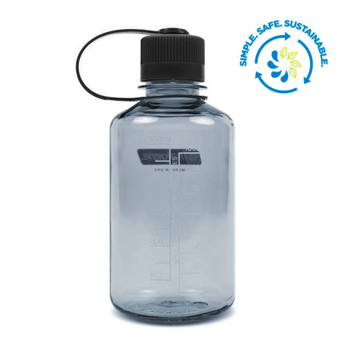 Wasserbehälter & Feldflaschen - Nalgene - 16 oz Narrow Mouth Sustain Flasche - 38 mm Kappe - 620 ml - Grau - 2021-1032