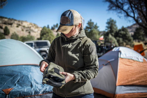 Outdoor - Helikon - Reise-Toilettenbeutel - Schwarz / Orange - MO-TTB-NL-2401A - Seitentaschen & Organizer