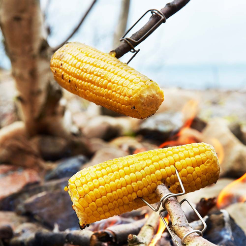 Light My Fire - Grandpa's FireFork 2er-Pack BIO Lagerfeuer-Spieße - SandyGreen / DustyPink - 2302011313 - Besteck & Geschirr