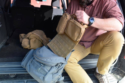 Helikon - Klettverschluss-Paneel Einsatz MOLLE Adapter 2 - Cordura - Coyote - IN-MA2-CD-11