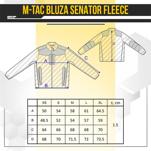 M-Tac - Fleece-Sweatshirt Senator - Schwarz - 20477002 - Fleece-Sweatshirts