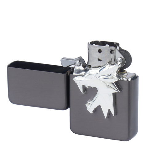 Feuerzeuge - Tasman - Benzinfeuerzeug - Medaillon Wolf - Q310244