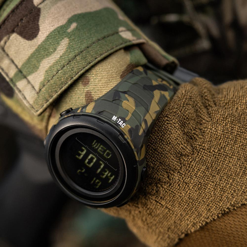 M-Tac - Taktische Uhr 2166 - LED - 5 ATM - Schwarz - 50008030 - Uhren