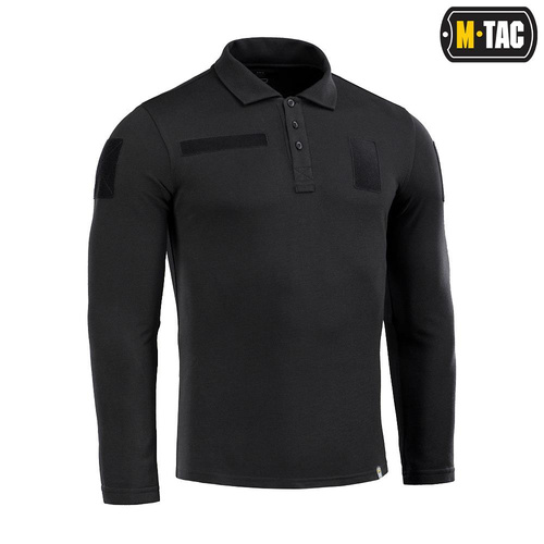 M-Tac - Taktisches Poloshirt mit langen Ärmeln - Schwartz - 80021002 - Poloshirts - Bekleidung