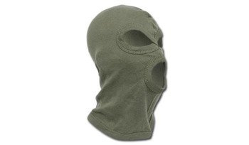 MFH - Balaclava Baumwolle - 3 Löcher - Grün OD - 10901B
