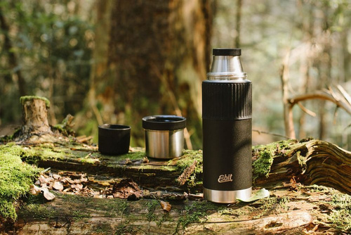 Esbit - Sculptor Isolierflasche - 1L - Schwarz - VF1000SC-SL-BK - Tassen & Thermoskannen