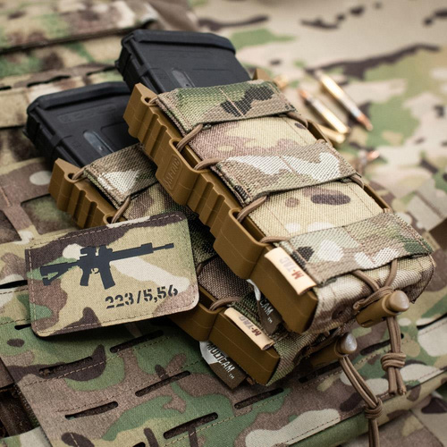 Verschiedenes - M-Tac - AR-15 223/5.56 Lasergeschnittener Aufnäher - Multicam/Schwarz - 51111802 - Morale Patch