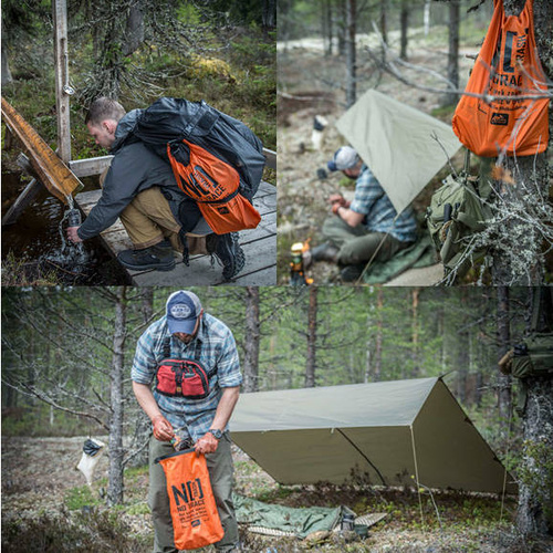 Helikon - Schmutzsack 10 L - Orange / Schwarz - AC-DTB-NL-2401A - Andere - Outdoor