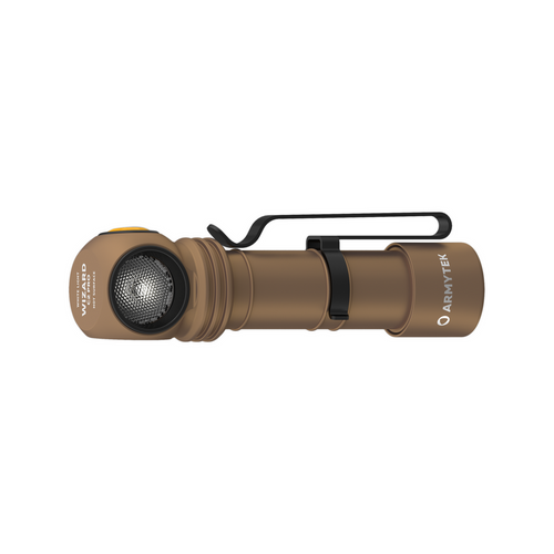 Armytek - Stirnlampe Wizard C2 Pro Max - Magnetisches Ladegerät - 4000 lm - 21700 - Sand - F06701CS - LED-Taschenlampen