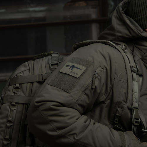 M-Tac - AR-15 223/5.56 Lasergeschnittener Aufnäher - Schwarz/Grau - 51111232 - Morale Patch