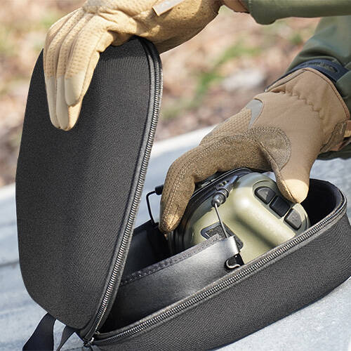 Earmor - S16 Hartschalenkoffer für Gehörschützer - Schwarz - S16-BK - Gehörschutz - Gehörschutz