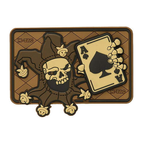 M-Tac - Moralaufnäher - Joker Skull 3D PVC - Coyote - 51120005 -  3D PVC Morale Patches