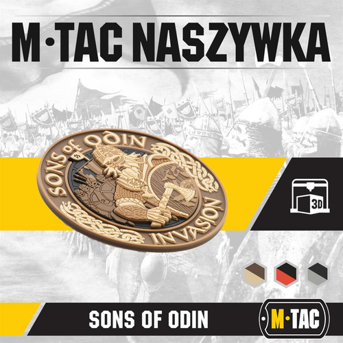 M-Tac - 3D PVC Aufnäher Sons of Odin - Coyote - 51137005 - 3D PVC Morale Patches - Verschiedenes