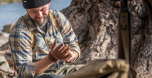 Bekleidung - Helikon - Holzfällerhandschuhe - RK-LBR-LE-30 - Taktisch Handschuhe