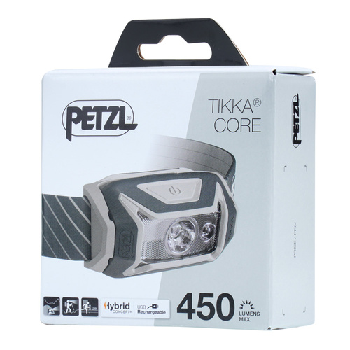 LED-Taschenlampen - Petzl - Tikka Core Wiederaufladbare LED-Kopflampe - 450 lm - Grau - E067AA00
