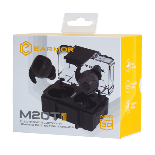 Ausrüstung - Earmor - Aktiver Gehörschützer M20T Pro - NRR 30 dB - Bluetooth 5.4 - Schwarz - M20TPRO-BK - Aktive Kopfhörer