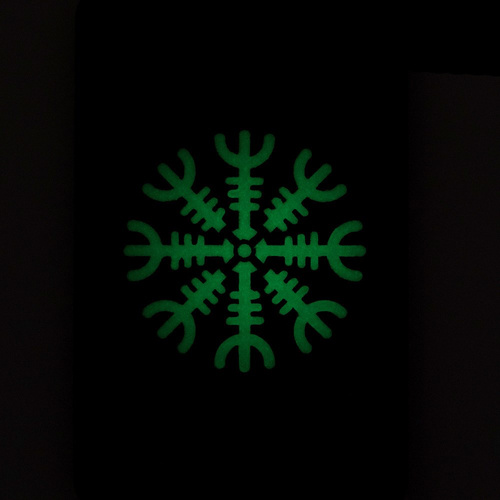 Andere - M-Tac – Helm of Horror Patch – 500D Cordura – Laserschnitt – Horizontal – Fluorescent – Schwarz/GID– 51222299