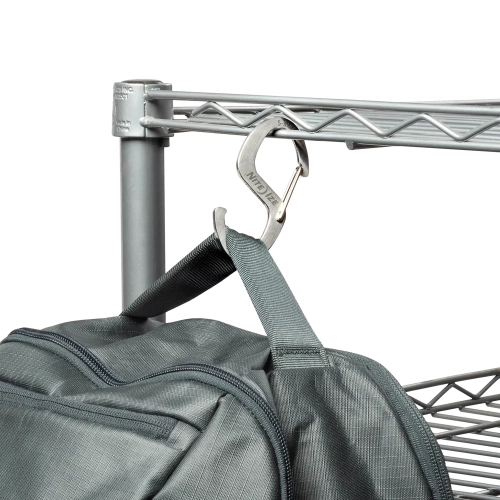 Nite Ize - Karabiner S-Biner Hook 'N Hold S-Hook Small - 2 Stk. - Stahl - Silber - SBHS-11-2R3 - Stahlkarabiner - Outdoor