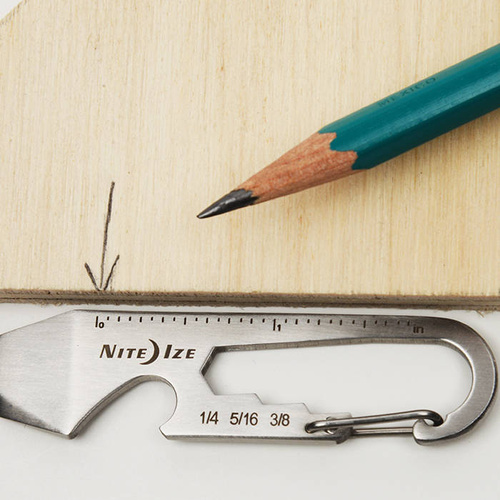 Nite Ize - DoohicKey Schlüssel-Werkzeug - Schwarz - KMT-01-R3 - Microtools - Multitools