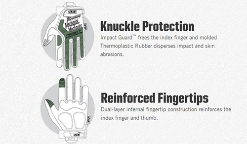 Bekleidung - Mechanix - M-Pact Tactisches Handschuhe - Wolf Grey - MPT-88 - Taktisch Handschuhe