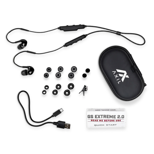 Gehörschutz - Axil - Aktiver In-Ear-Gehörschutz GS Extreme 2.0 - Schwarz - AXI-GS-XR - Aktive Kopfhörer