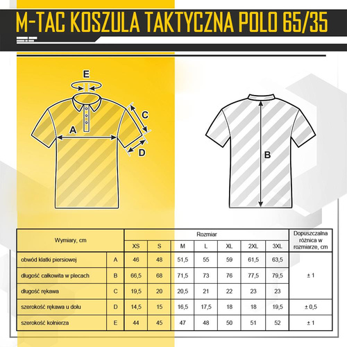 Bekleidung - M-Tac - Taktisches Poloshirt 65/35 - Army Olive - 80014062 - Poloshirts