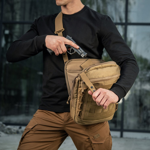 M-Tac - Laser Cut Hex Umhängetasche - Cordura - Coyote - 10241005