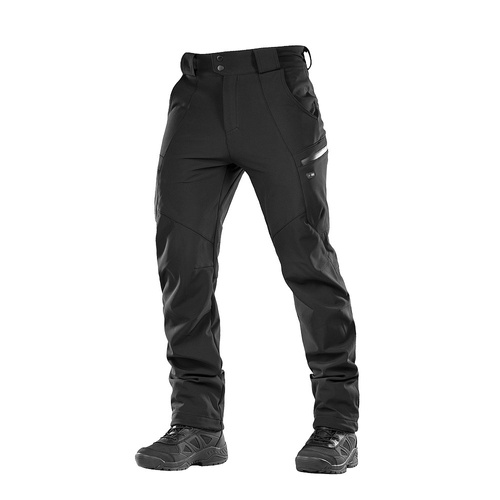 M-Tac - Trekking Softshell Winterhose - Schwarz - 20306002 - Cargohosen - Bekleidung