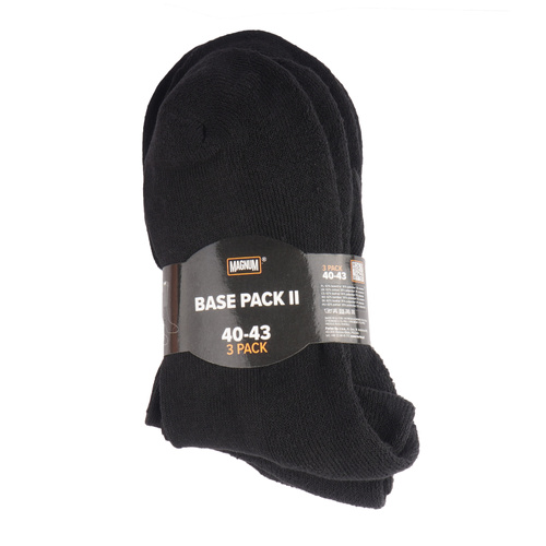Magnum - Base II Socken - Dreier-Pack - Schwarz - Sportsocken - Bekleidung