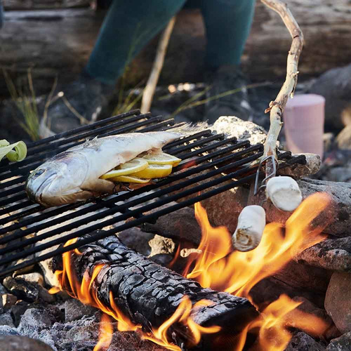 Besteck & Geschirr - Light My Fire - Grandpa's FireFork 2er-Pack BIO Lagerfeuer-Spieße - SandyGreen / DustyPink - 2302011313