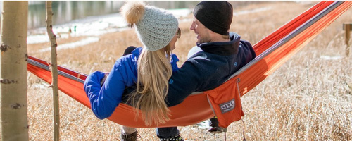 ENO - DoubleNest® Hängematte - Khaki / Maroon - DH025 - Hängematten & Zelte - Outdoor