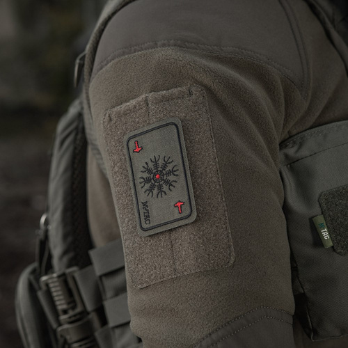 Morale Patch - M-Tac - Gesticktes Moralabzeichen Karte Helm des Terrors - Ranger Grün - 51392023