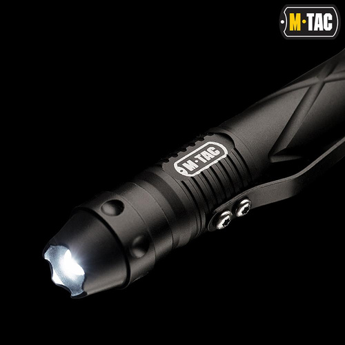 Kugelschreiber & Bleistifte - M-Tac - Taktischer Stift mit Taschenlampe TP-93 - Schwarz - 60033002