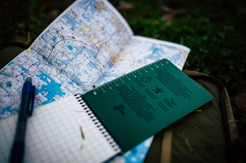 Notizbücher & Zubehör - Modestone - Wasserdichtes Notizbuch - 96 x 148 mm - 50 Blatt - Tan - A32MIL