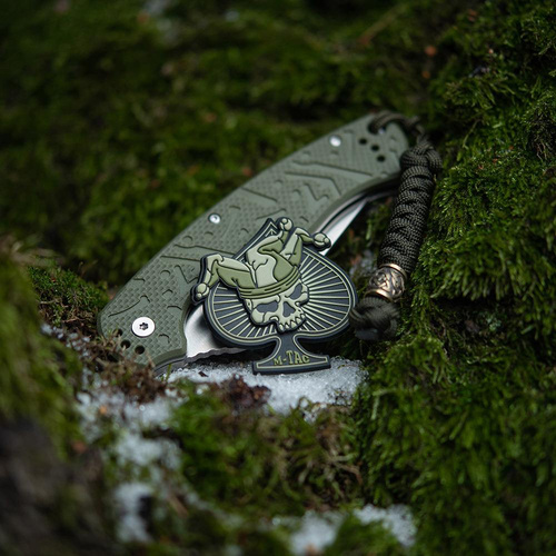 M-Tac – Ace of Spades-Patch – PVC 3D – Oliv – 51108201 - 3D PVC Morale Patches