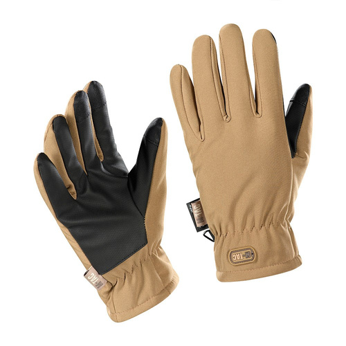 M-Tac - Soft Shell Thinsulate taktische Handschuhe - Schwarz / Coyote Brown - 90308017 - Handschuhe